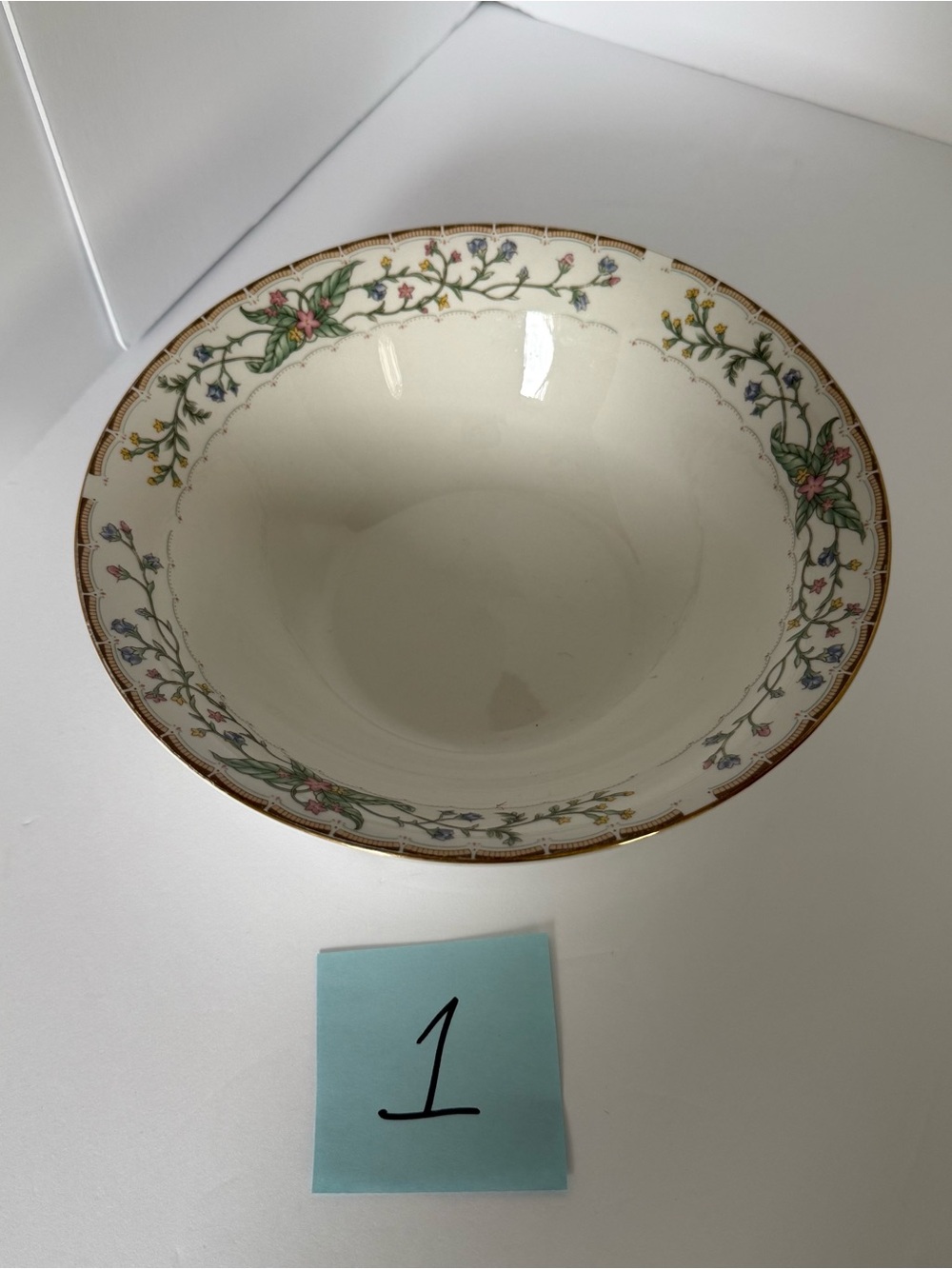 Farberware 1996 Wellesley #486 Fine China 9in Vegetable Serving Bowl -Listing #1